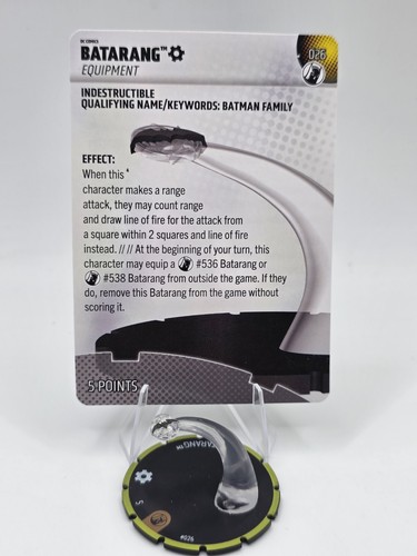 Heroclix batarang 026 - dc,