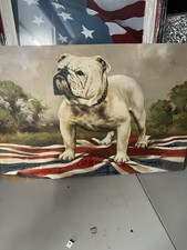 Quadro Bulldog su tela