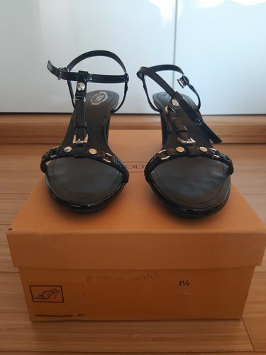 Sandali con tacco neri - , tod's