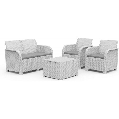Salotto bianco divano moderno - salotto,