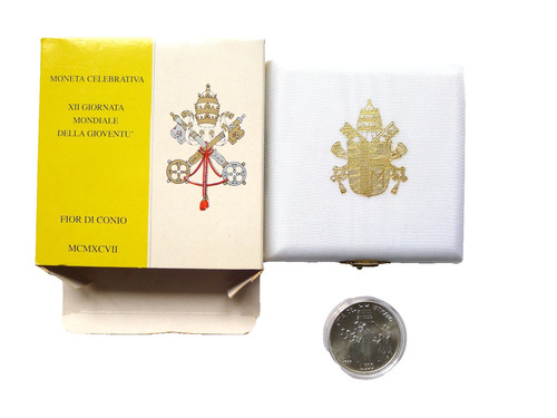 Moneta argento vaticano papa - moneta,