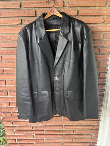 Giacca pelle vintage - vintage, versace