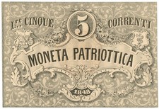 5 LIRE CORRENTI MONETA