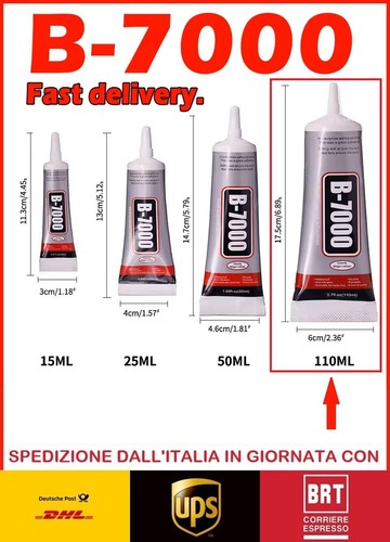 Colla 7ooo 110ml adesiva - colla,