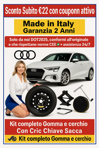 Kit ruotino scorta audi - ruotino, a3