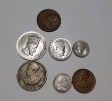 7 Monete Etiopia con 2  argenti 1 Gersh + 10/25/50 Mathonas 5/10/50  Re Menelik 