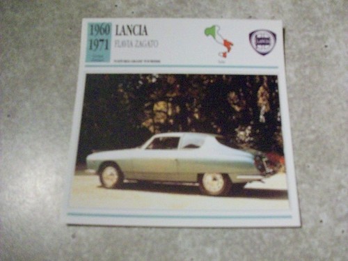 Carte fiche auto lancia - fiche,