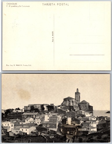 Cartolina cadaques pueblo y - cartolina,