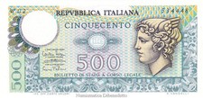 Repubblica - 500 Lire Mercurio