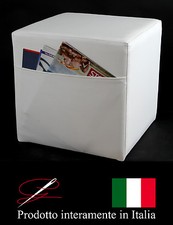 POUFF POUF PUFF CUBO BIANCO