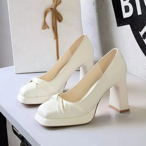 Decolte bianche con fiocco - bianche,