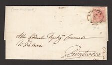 LOMBARDO VENETO - LETTERA CON NR.6 CON FILIGRANA DA BRESCIA A PONTEVICO