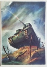CARTOLINA CARROARMATO REGGIMENTO CARRI ARMATI PROPAGANDA REGIO ESERCITO M2