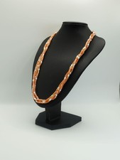 collana corallo rosa perle oro