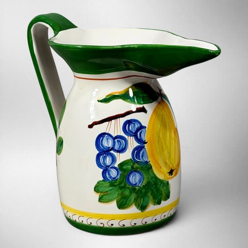 Brocca frutta maiolica - brocca,