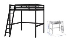 Letto soppalco matrimoniale - letto,