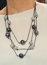 collana multifilo ceramica
