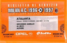 C0857 - Vecchio BIGLIETTO PARTITA CALCIO -  MILAN VS ATALANTA
