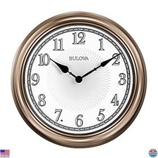 Orologio da parete Bulova C4826 Light Time, finitura champagne, 12 pollici, design moderno