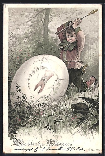 Cartolina artista ragazzo - cartolina,