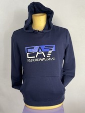 EA7 Emporio Armani Felpa Con Cappuccio Blu