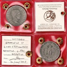 2 Lire 1939 XVIII Magnetico