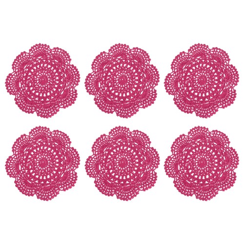 6pcs centrini all - 6pcs, all'uncinetto