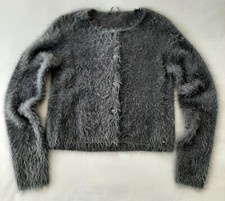 SARABANDA Bolero coprispalle scaldacuore peloso grigio bimba bambina 12 anni