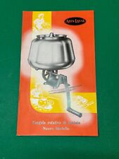 brochure pieghevole 1948  ALFA LAVAL MILANO zangola rotativa di acciaio