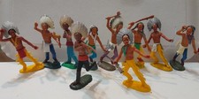 Soldatini Nardi lotto di 10  Indiani (Nardoni altezza 11/12 Cm originali