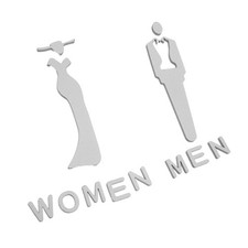 2 Pcs Cartello Toilette Dei