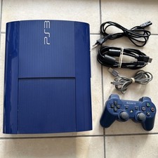 Console Ps3 Sony Playstation 3 Ultra Slim - 500go Câbles Manette - Bleu + Jeu