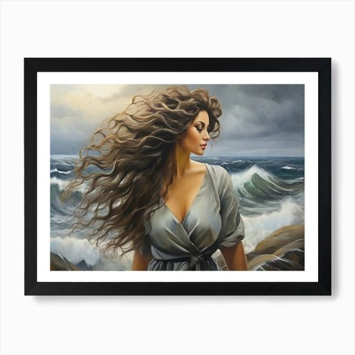 Stampa artistica donna - , mare
