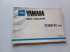 Yamaha YZ 490 J  5X6 1982 catalogo ricambi originale moto spare parts catalogue