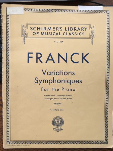 Franck variazioni sinfoniche - variazioni,