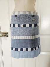 Unica gonna blu ricamata con