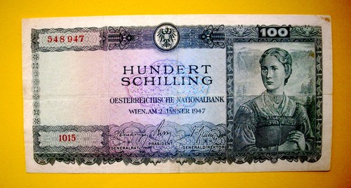 Austria 100 scellini - scellini, (1947)