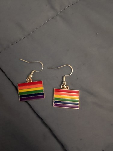 Orecchini bandiera arcobaleno - bandiera,