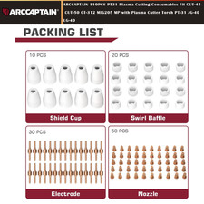ARCCAPTAIN 110PCS PT31 Plasma