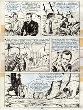 ERIO NICOLO' - TAVOLA ORIGINALE TEX - 'IL SENTIERO DEI BRONCOS'