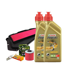 KIT TAGLIANDO KYMCO XCITING  I S 400 2018 CASTROL 10W40 FILTRO OLIO ARIA CANDELA