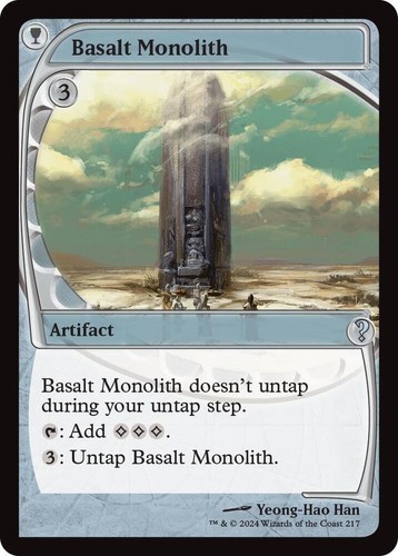 Mtg magic basalt monolith - mtg,