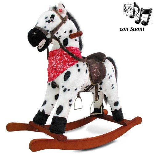 Cavallo dondolo con effetti - cavallo,