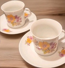 2 tazzine e piattini da caffè