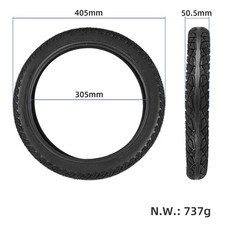 Pratico pneumatico per sport all'aperto pneumatico per bicicletta nero parti 16*2.125 (57-305)