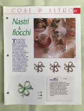 Schema punto croce Nastri e fiocchi tovaglia fiocco