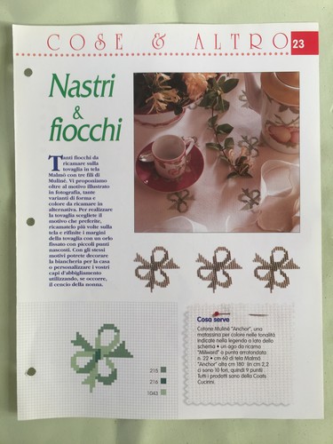 Schema punto croce nastri - punto,