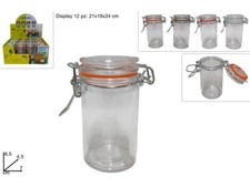 Set 12 Pz Barattolini Tappo Ermetico Contenitori Porta Spezie Vetro 614372 dfh