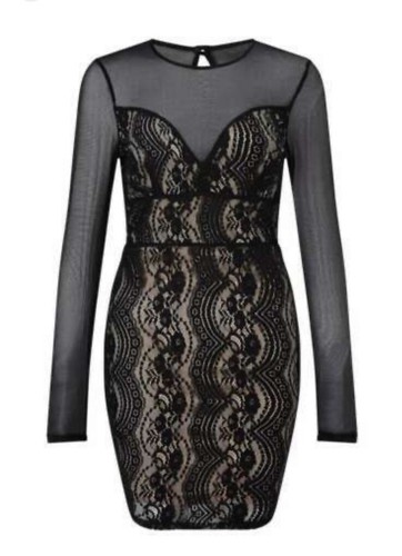 Abito body miss selfridge nero - body,