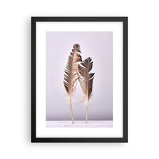 Poster 30x40cm Due piume lilla